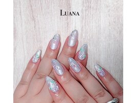 偏光パールネイル/フラワー