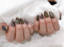 プラス セカンド(Plus 2nd)/大理石ネイル