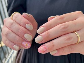 やり放題/お花ネイル