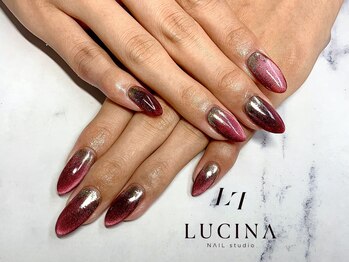 ネイルスタジオ ルキナ(LUCINA)/T-161 ワインレッドマグネット