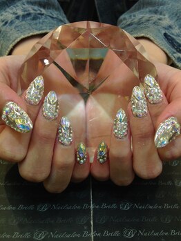 エスフィーネイルサロン ブリーユ(Esfy nailsalon Brille)/キラキラミラー＆ストーン