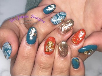 アン ジョーヌドラゴ/【自爪ネイル】和風ネイル