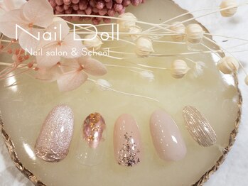 ネイルドール(Nail Doll)/マグネットミラー×水彩