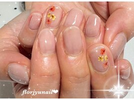 ドライフラワーnail