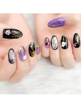 ハロウィンがっつりアートネイル