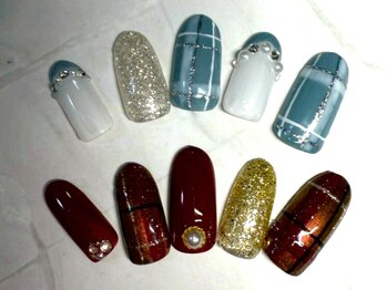 秋冬ネイル/大人可愛い/八王子