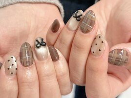 バレンタインネイル