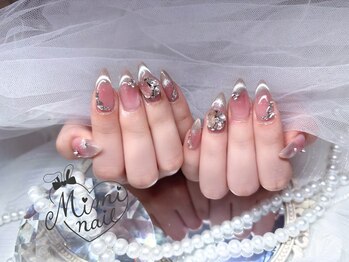 ミミネイル(Mimi nail)/チーク×マグネットフレンチ