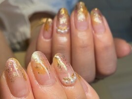 ホイルグラデーションネイル