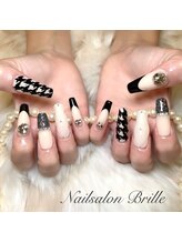 エスフィーネイルサロン ブリーユ(Esfy nailsalon Brille)/千鳥柄ネイル