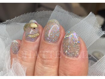 シャットネイル(CHATTE NAIL)/爪育デザインAコースネイル