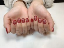 ダイフクネイルズ(Daifuku nails)/赤マグネットネイル！！