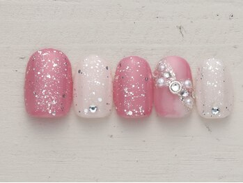 ノーネイル 大宮(NO NAIL)/リボンビジュー　￥4990