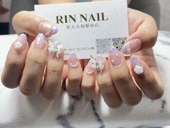 リンネイル 新大久保店(Rin Nail)/#待ち込みデザインOK　#付け放題