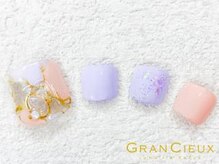 クアトログランシュ 青葉台(QUATRO×GranCieux)/パステル プッチ柄ネイル