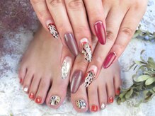 アモーナ ネイルアトリエ(amona nail atelier)の雰囲気（スカルプチュア、チップでの長さだしでいつでもロングネイルに☆）