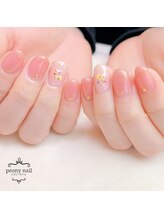 ピオニーネイル(peony nail)/シンプルコース　ドライフラワー