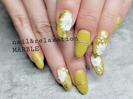 フラワーネイル(持ち込み¥7700）