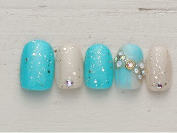 ノーネイル 大宮(NO NAIL)/リボンビジュー　￥4990