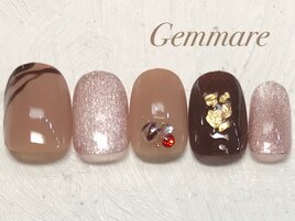 マグネットバレンタインネイル