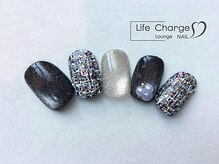 ライフチャージ(LifeCharge)/ツイードネイル