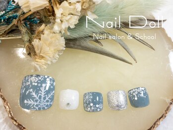 ネイルドール(Nail Doll)/フット 雪の結晶
