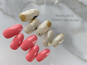 スリー(THREE)/Mar.2022/nail design