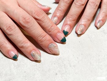 プルメリア(Plumeria)/【ハンド】大理石×ホイル