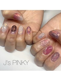 ピンクニュアンスネイル