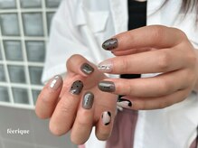 フェリークネイル(feerique nail)/夏ネイル/ブラックネイル/圓山