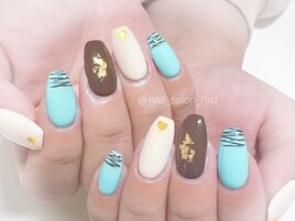 チョコミントネイル