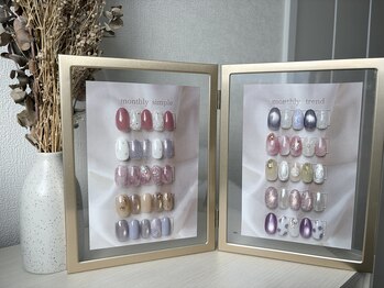 ハプネイル(hap.nail)の写真/毎月変わるデザインに心ときめく*ご新規様向けのお得なメニューで、自分へのご褒美ネイルを始めませんか◎