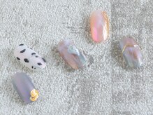 ソウ 難波店 nail salon Sou/ニュアンスミラーパウダーnail