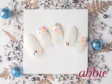 ネイルサロンアビー 北千住店(abbie)/【ホワイトドット】　￥11781
