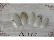 ネイルアンドアイラッシュ アリス(Alice)/デザインネイル￥6000（税込）