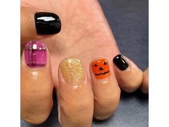 フレイムス アイラッシュ アンド ネイル(FRAMES)/ハロウィンネイル♪