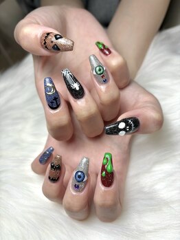 プー(Puu)/ハロウィンアートネイル