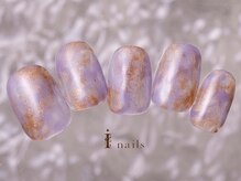 アイネイルズ 町田店(I nails)/もやもやくすみパープル7480円