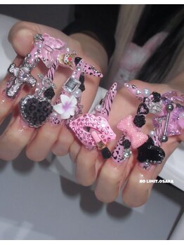 ノーリミットオオサカ 心斎橋(NOLIMIT.OSAKA)/フィルイン/長さだしネイル