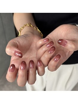 ミントリーフ バイ リート(Mint leaf by Reat)/くすみボルドーグラデーション