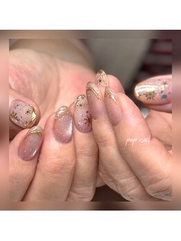 パップネイル(PAP NAIL)/雪の結晶ネイル