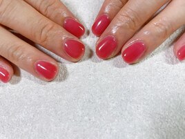 ワンカラー　シンプルネイル