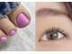サロンドフェイス(Salon de Faith)の写真/★人気！フットワンカラー+パリジェンヌのSET7000円★とにかく長持ち！LEDエクステはグルー苦手な方にも◎