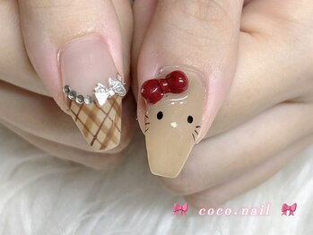 ココネイル 吉祥寺(coco.nail)/キティー リボン チェック 秋