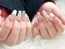 リベレ 心斎橋店(LIBELLE)/ロングフレンチ/ストーンアート