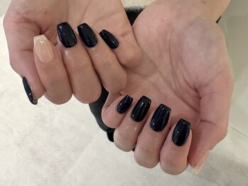 サンジュウヨン(34)/ネイビーネイル　パラジェル