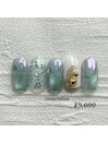 8月キャンペーンネイル4種¥9000