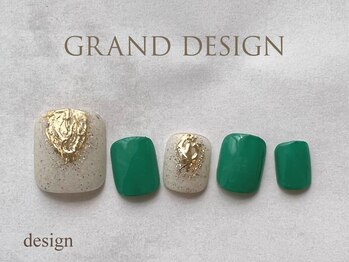 グランドデザイン 岐阜店(GRAND DESIGN)/グリーンニュアンスネイル