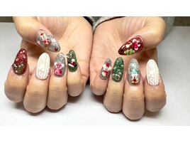 クリスマスネイル¥12000