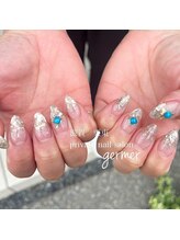 ジェルメ(germer)/ラメグラデーションスカルプ♪